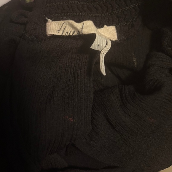 Anthropologie floreat Embroidered Floral Mock Neck Blouse Size S - Picture 5 of 7